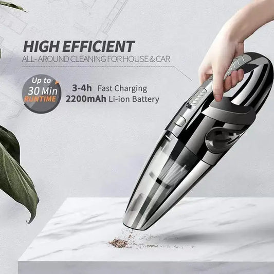 Wireless Handheld Vacuum Cleaner – 120W Portable Dry-Use Cleaner for Car or Home
