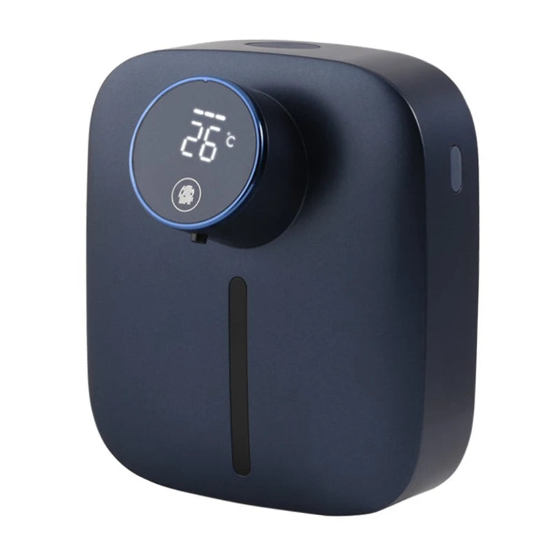 Automatic Wall-Mounted Soap Dispenser – Rechargeable, Touchless Foam Pump with Temperature Display + Type-C Charging